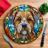 Border Terrier Circular Glass Suncatcher Worktop Saver